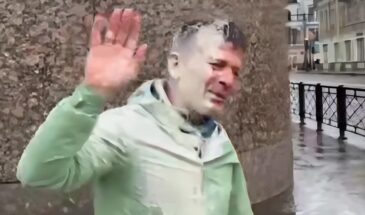 В Москве облили кефиром бывшего главу «Наших» Якеменко — надежде и любимчику Кремля предложили «убраться вон из России»!