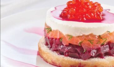 Новогодний тартар из свеклы и форели — фейерверк на тарелке! С красной икрой — если хотите. Кто любит — знает, зачем она там лежит