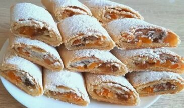 Беру творог и горсть муки — пеку рассыпчатые коржики с курагой. Готово за 30 минут!