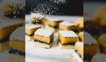 Лимонные квадратики с маком — и гости остались, и коньяк допили