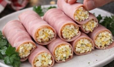 Рулетики из ветчины с сыром — разлетаются первыми! Готовятся за 10 минут, а выглядят как ресторанное блюдо