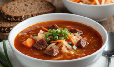 Забудьте о борще: этот томатный суп с квашеной капустой и колбасками готовится за 20 минут и согревает лучше любого пледа