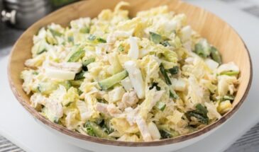 Салат за 5 минут: пекинская капуста и яйцо — секрет свежести для быстрого ужина