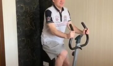 Крутя педалями новосибирский градоначальник помечтал о парящих над Обью новосибирцах