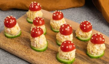 Закуска на Пасху из яиц: «грибочки» с овощами — одна хитрость, и блюдо разлетается мгновенно