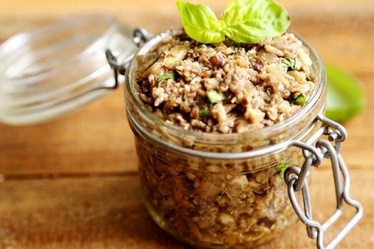 Грибная икра из опят с грецким орехом: пошаговый рецепт